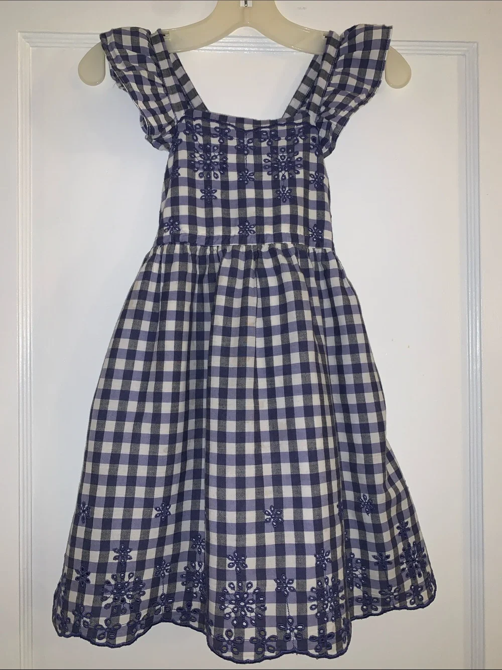 Cat & Jack Blue and White Dress 4/5 Embroidered Eyelet